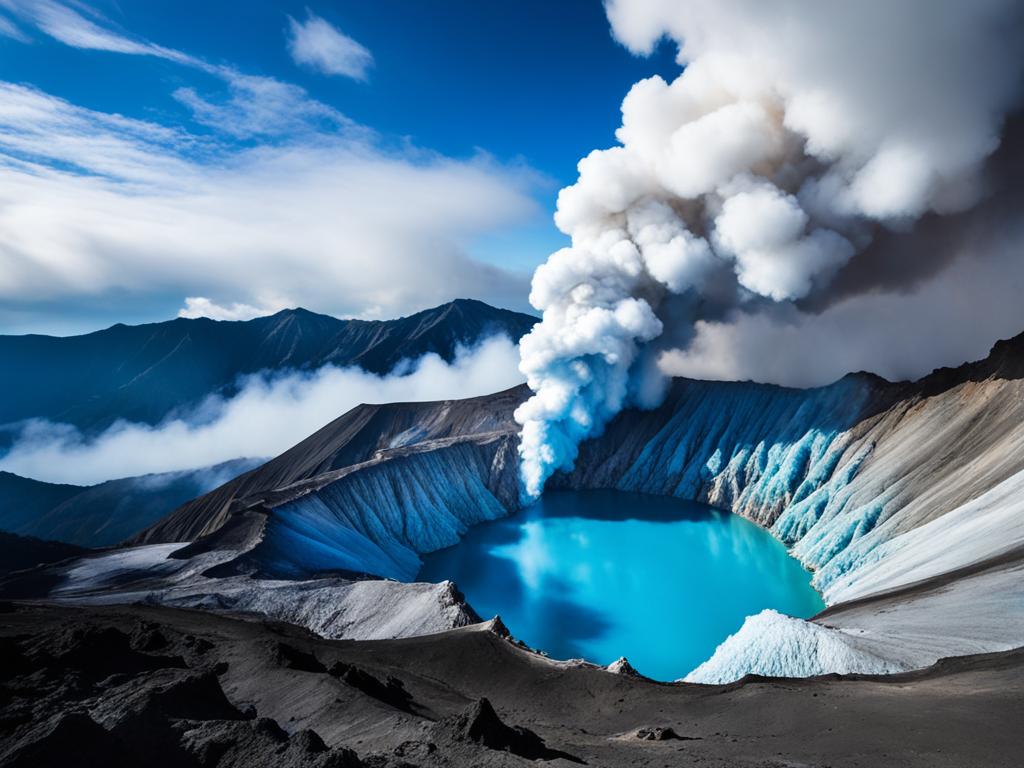 Blauer Vulkan