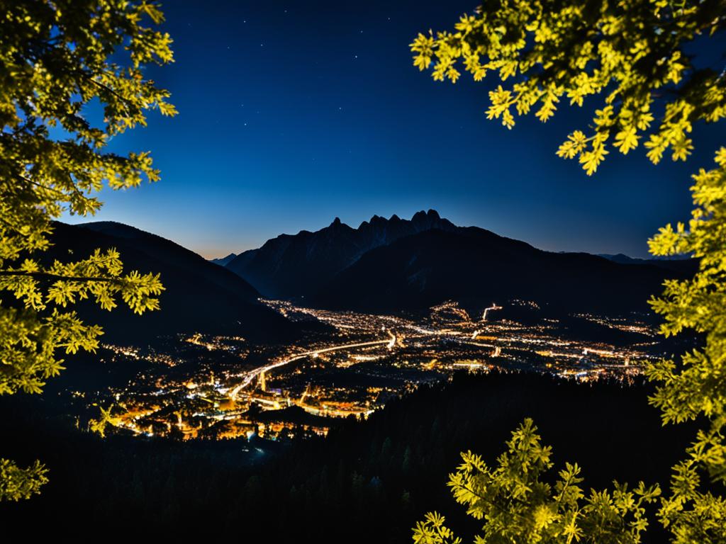 Bienenstock-Karsthügel bei Nacht